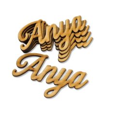 Natúr fa - Anya felirat - 10 cm - 5 db/csomag