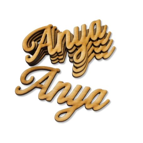 Natúr fa - Anya felirat - 10 cm - 5 db/csomag