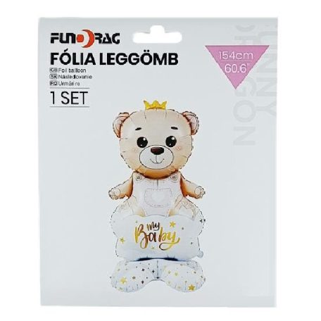 Lufi fólia - My Baby maci rózsaszín - 154 cm 
