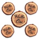 Nyomtatott fa tábla - Hello Ősz fakorong - 5 db/csomag