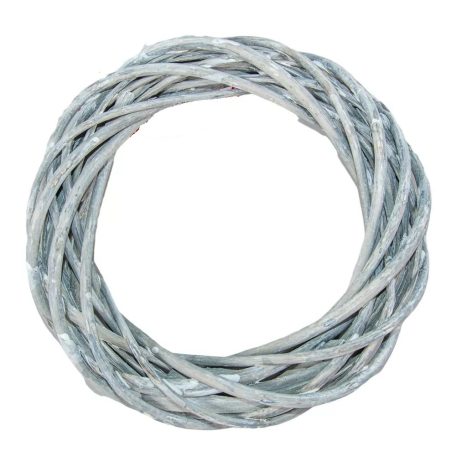 Vessző koszorú - Szürke - 20 cm, 25 cm 