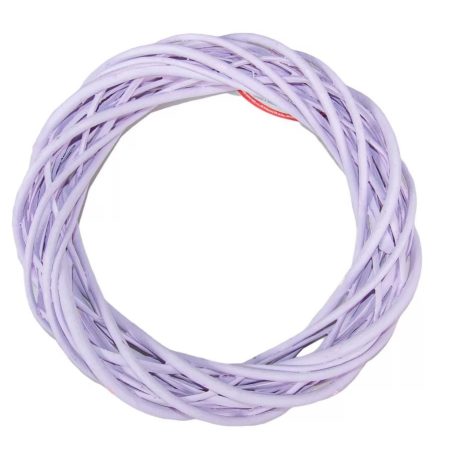Vessző koszorú alap - Lila - 25 cm, 30 cm 