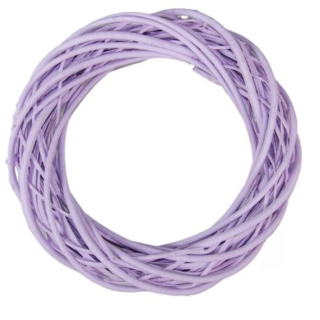 Vessző koszorú - Lila - 15 cm, 20 cm, 25 cm, 30 cm, 35 cm