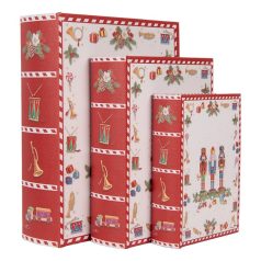 Könyv alakú díszdoboz szett - Diótörő - 3 db-os szett