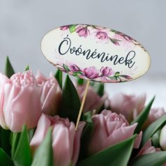   Nyomtatott dekorkarton - Óvónéninek ovál tábla - 3 db/csomag