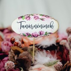   Nyomtatott dekorkarton - Tanárnéninek ovál tábla - 3 db/csomag