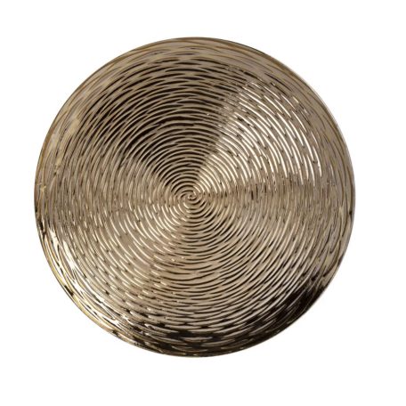 Dekor tálca fonott mintás - Arany - 33 cm
