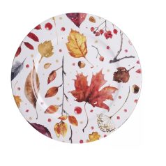 Őszi tálca levél mintás - 33 cm