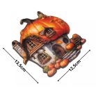 Nyomtatott dekorkarton - Ház tök tetővel - 13,5 cm