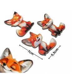 Nyomtatott dekorkarton - Rókák - 3db/csomag