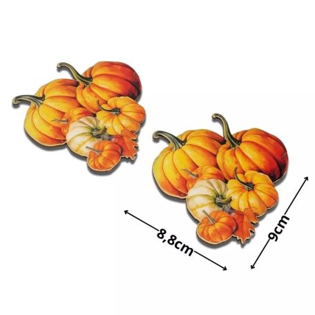  Nyomtatott dekorkarton - Tökök halomban - 2 db/csomag