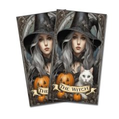   Nyomtatott dekorkarton - Tábla Tarot kártya Boszi - 2db/csomag