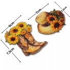 Nyomtatott dekorkarton - Napraforgós szett - 2 db/csomag