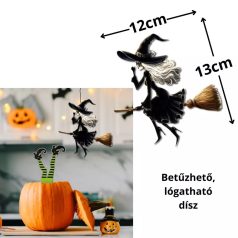   Nyomtatott dekorkarton - Boszilány seprűn - 2 db-os szett  