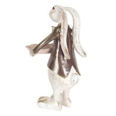 Nyuszifiú figura tálcával - 15x12x30 cm - Raktáron