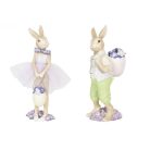 Nyuszilány kosárkával - 25 cm - Raktáron