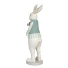 Rózsaszín-fehér nyúl figura fiú - 53 cm