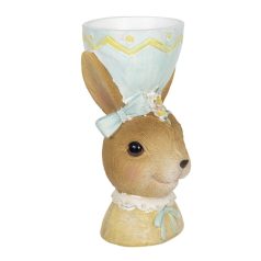   Clayre & Eef - Tojástartó nyuszilány figura - 12 cm - Raktáron