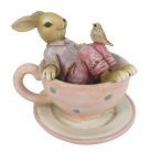 Clayre & Eef - Nyuszifiú csészében rózsaszín - 10 cm - Raktáron