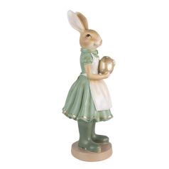 Klasszikus zöld nyúl figura tojással - 40 cm - Raktáron
