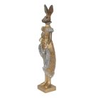 Clayre & Eef - Elegáns nyúl lány arany-szürke - 33 cm - Raktáron