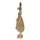 Clayre & Eef - Elegáns nyúl lány arany-szürke - 33 cm - Raktáron