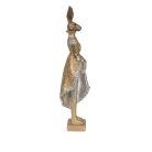 Clayre & Eef - Elegáns nyúl lány arany-szürke - 33 cm - Raktáron