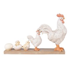 Csirke és csibe figurák - 34x8x21 cm 