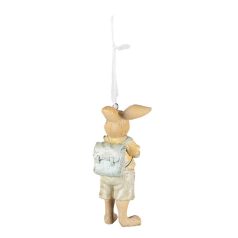Felfüggeszthető dekor nyúl tojással - 11 cm 