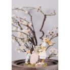 Clayre & Eef - Nyuszimama és nyuszigyerek répával - 13 cm - Raktáron