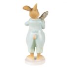 Nyúl figura virág formájú gitárral -  7x5x15 cm