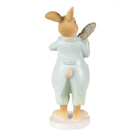 Nyúl figura virág formájú gitárral -  7x5x15 cm