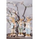 Nyúl figura virág formájú gitárral -  7x5x15 cm