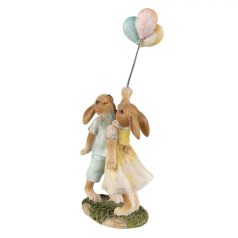 Nyuszipár lufival - 22 cm 