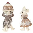 Mézeskalács egér figurák 2 db-os szett - 11 cm - Raktáron