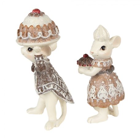 Mézeskalács egér figurák 2 db-os szett - 11 cm - Raktáron
