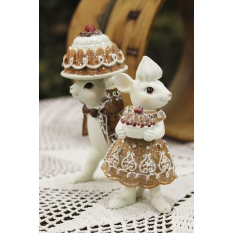 Mézeskalács egér figurák 2 db-os szett - 11 cm - Raktáron