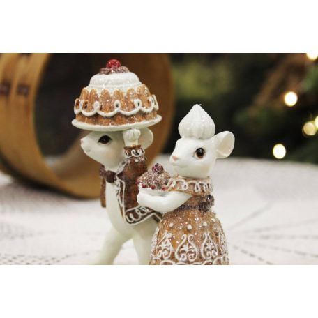 Mézeskalács egér figurák 2 db-os szett - 11 cm - Raktáron