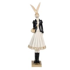 Elegáns, klasszikus nyúl lány figura - 32 cm