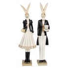 Elegáns, klasszikus nyúl lány figura - 32 cm - Raktáron