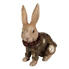 Nyuszi figura órával - 29 cm