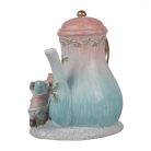 Clayre & Eef - Teáskanna házikó egérkékkel - 15x12x16 cm