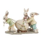 Clayre & Eef - Nyuszi figurák tojással - 17x8x11 cm - Raktáron