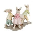 Clayre & Eef - Nyuszi figurák tojással - 17x8x11 cm - Raktáron