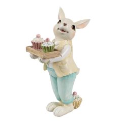 Nyuszifiú muffinnal - 11x6x16 cm - Raktáron