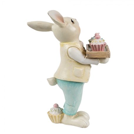 Nyuszifiú muffinnal - 11x6x16 cm - Raktáron