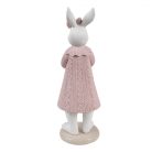  Rózsaszín nyuszilány tulipánnal - 23 cm - Raktáron