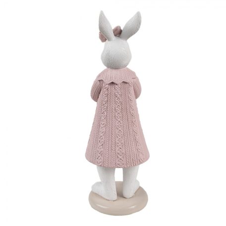  Rózsaszín nyuszilány tulipánnal - 23 cm - Raktáron