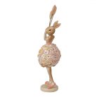 Dekor nyuszi figura lufival - 27 cm - Raktáron