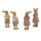 Nyuszi figurák 4 féle - 5x4x12 cm
